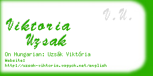 viktoria uzsak business card