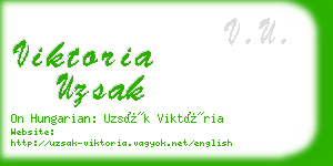 viktoria uzsak business card